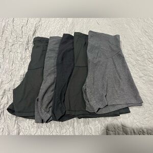 Lot of 5 Maternity Biker Shorts